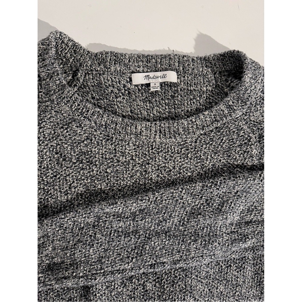 Madewell Gray Marled Crewneck Sweater